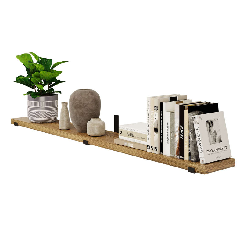 Loon Peak® Ilkan Paulownia Solid Wood Floating Shelf & Reviews